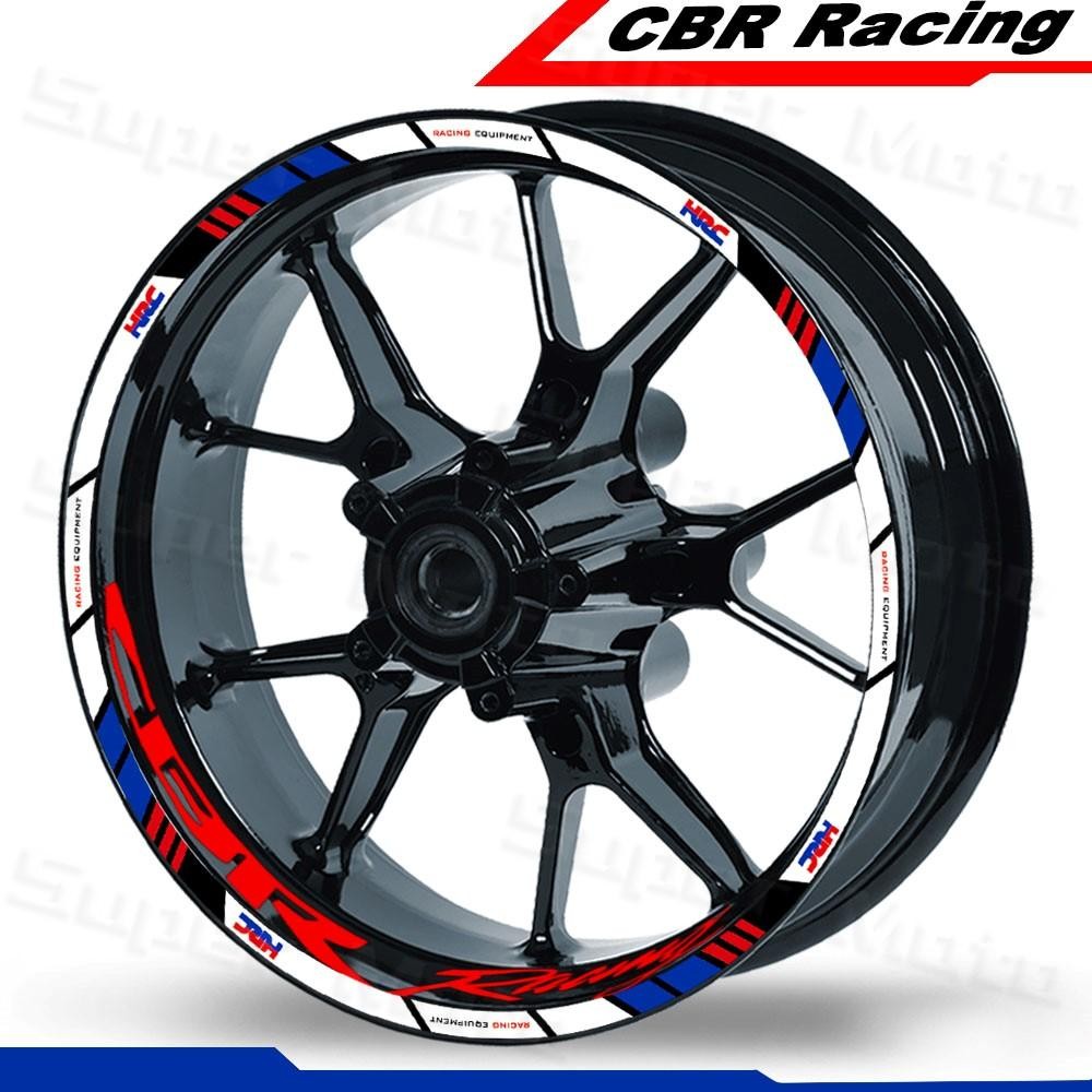 สําหรับ Honda CBR1000RR CBR600RR CBR650/500/300/250R REPSOL CBR150R รถจักรยานยนต์ล้อสติกเกอร์สะท้อนแสงขอบรูปลอก 17 "ลายเทปอุปกรณ์เสริมรูปลอก