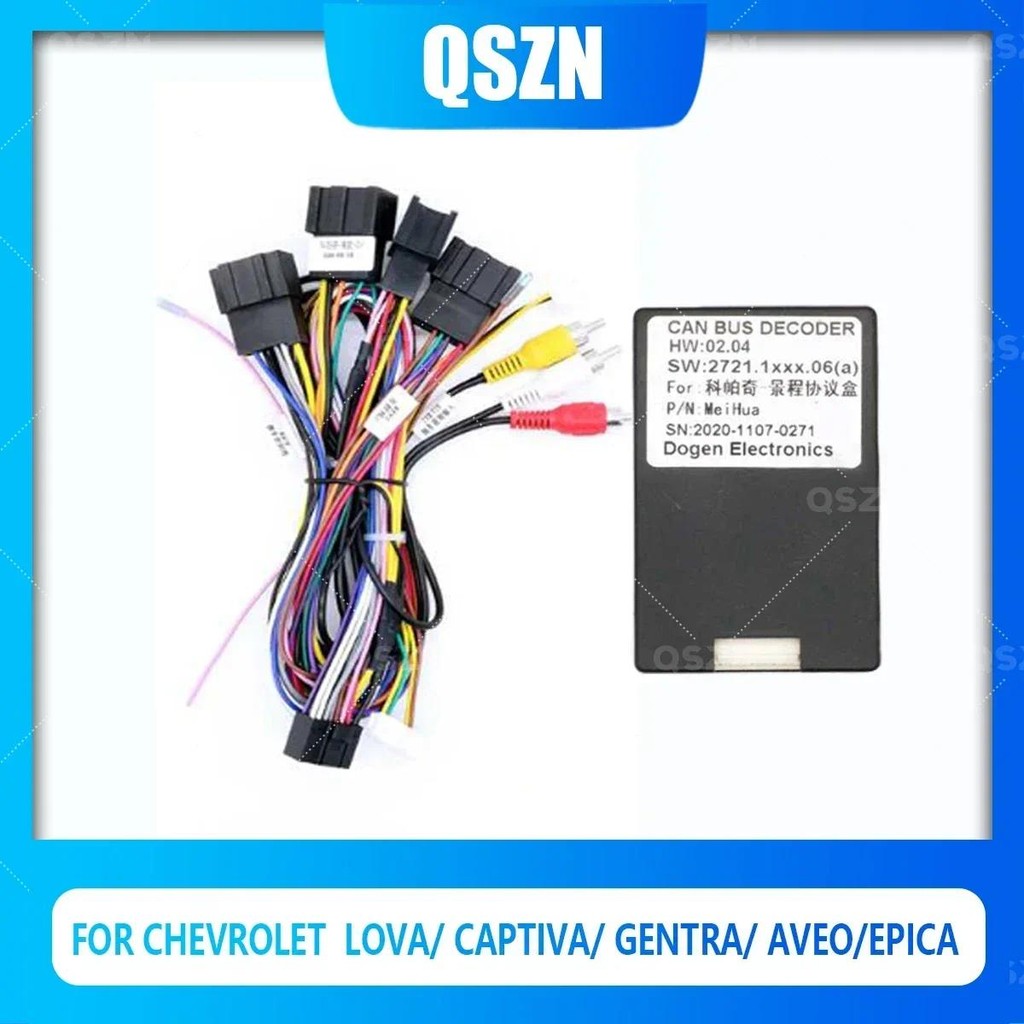 รถวิทยุ canbus กล่อง DJ-003 Adaptor สําหรับ CHEVROLET Sonic/ Captiva/ Gentra/ Aveo/Epica Harness สายไฟ Android