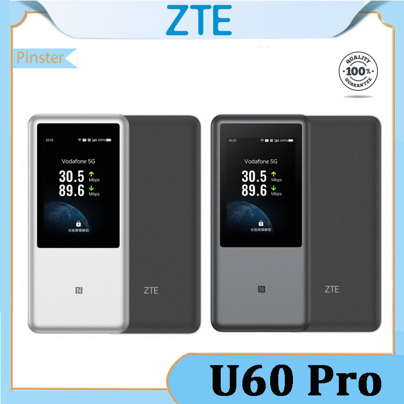 ZTE U60 Pro Global Edition 5G Pocket Wifi Openline แบบพกพา WiFi7 Qualcomm X75 10000mAh