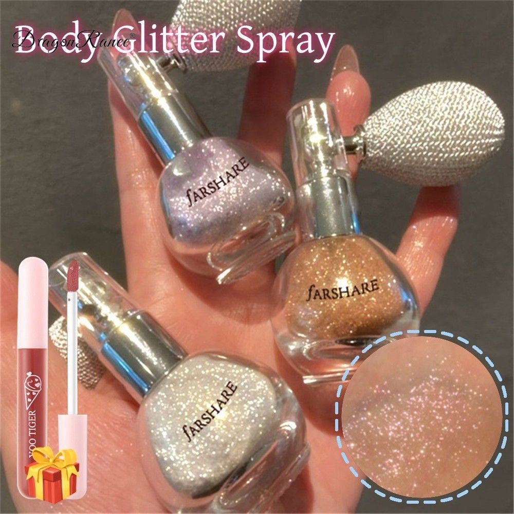 [ของขวัญ] Farsari Body G Garbage Snow Flower Spray Goddess Bride Pearl Shiny Hair Spray High Glossy 