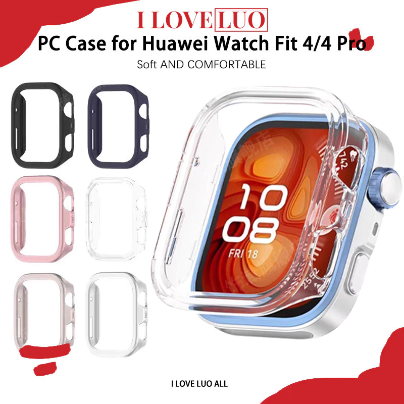 กรณี PC for Huawei Watch Fit 5 5 Pro/Huawei Watch Fit 4 4 Pro เชลล์ป้องกันการตกเต็มจอป้องกันกรอบปกป้องกันแข็ง
