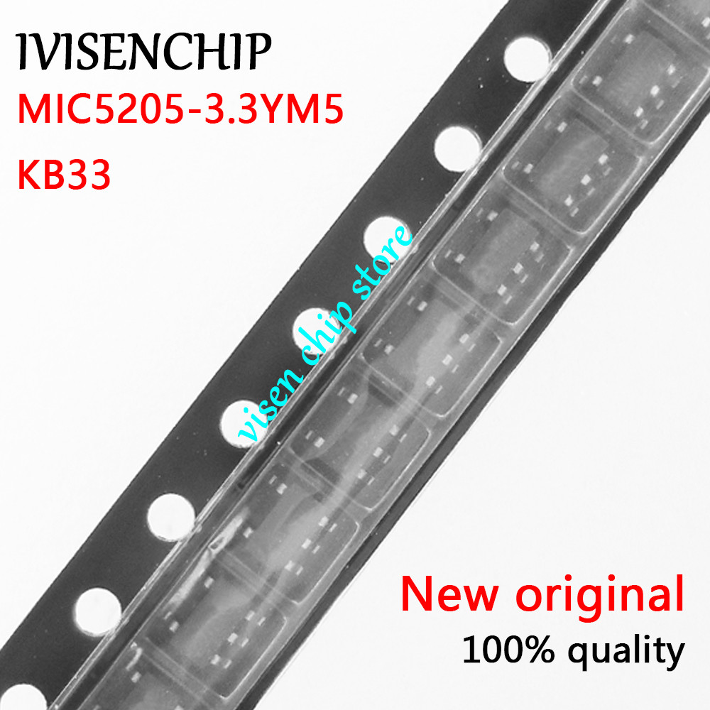 10 ชิ้น MIC5205-3.3 YM5 KB33 MIC5205-5.0 YM5 KB50 MIC5219-3.3 YM5 LG33 MIC5219-5.0 YM5 LG50 SOT23-5 