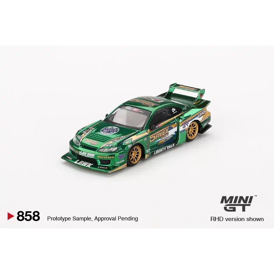 MINI GT No.858 Nissan LB-Super Silhouette S15 SILVIA LBWK 2024 Fausto Racing MGT00858