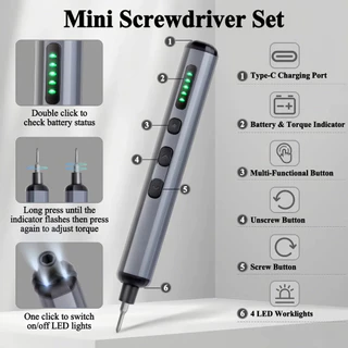 【COD】68 in 1 ไขควงไฟฟ้าชุด, 5 การตั้งค่าแรงบิด Precision Power เครื่องมือสกรูแม่เหล็ก Bits