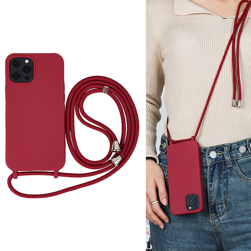 เชือกเส้นเล็กCrossbodyพร้อมเคสโทรศัพท์สําหรับiPhone 16 15 14 11Pro Max 13 12 Mini XR 7 8Plus ฝาครอบกันกระแทกป้องกันหน้าจอปลอก ราคา ถูกที่สุด ดีลบีเคเค
