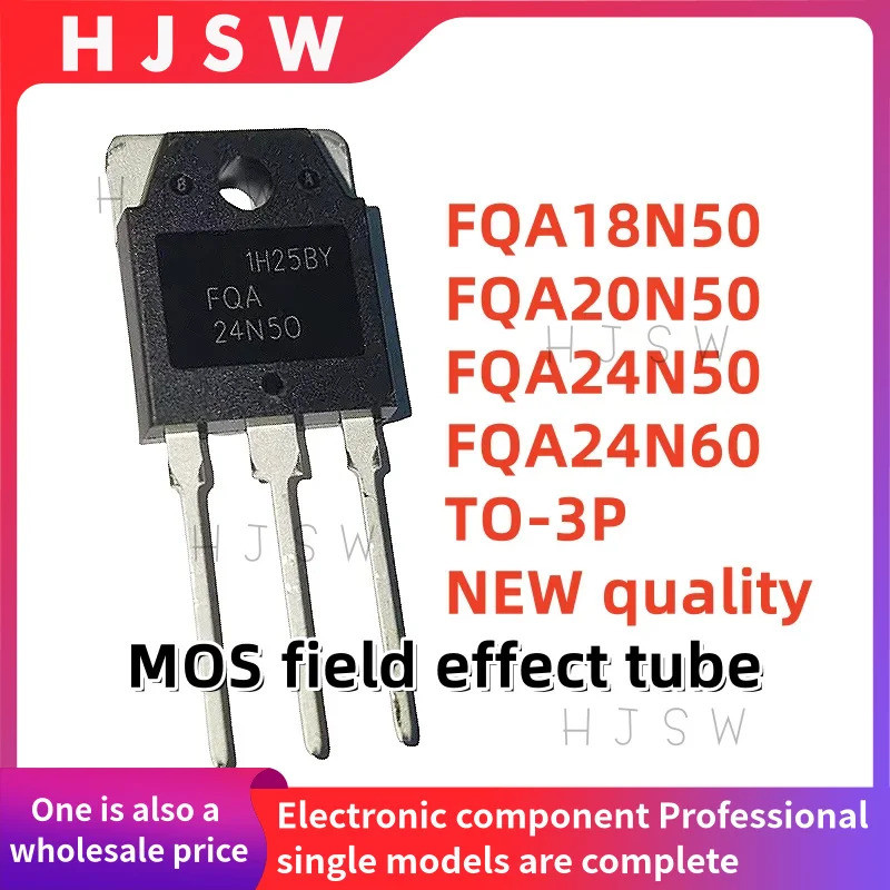 1-5PCS FQA18N50 18N50 FQA20N50 20N50 FQA24N50 24N50 FQA24N60 24N60 TO-3P MOS field Effectหลอดอิเล็กท