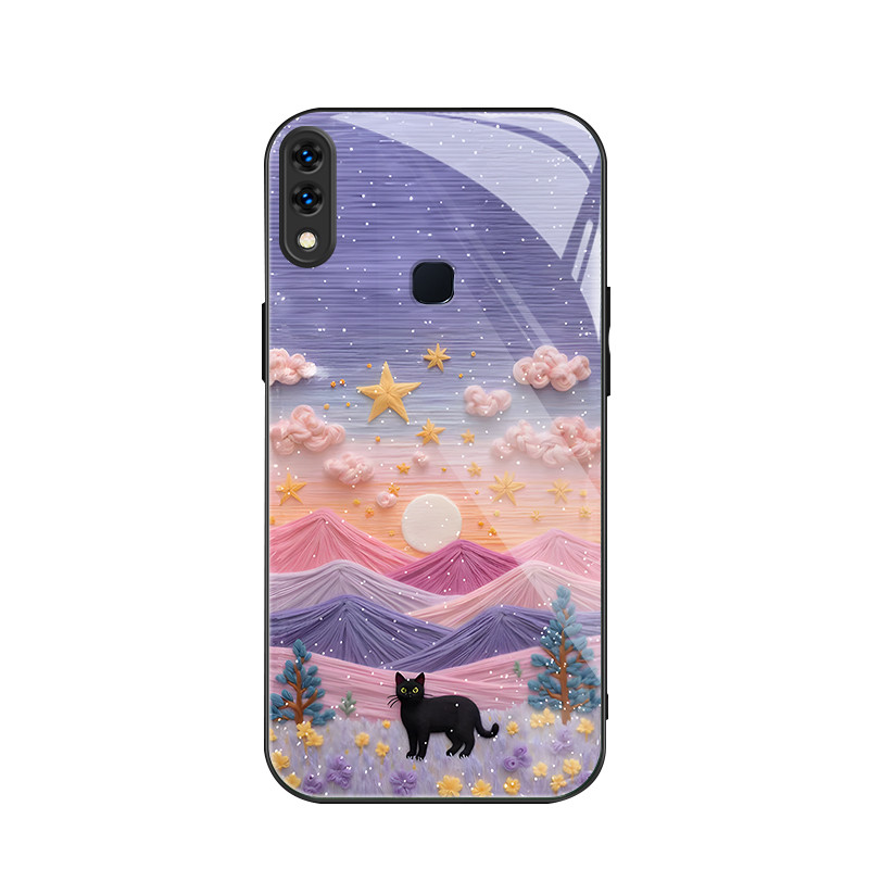 สําหรับ Vivo V11i/ Vivo Z3/ Vivo Z3i , Sky,mountains,cats,บุคลิกภาพอินเทรนด์,เคสป้องกันโทรศัพท์ป้องก