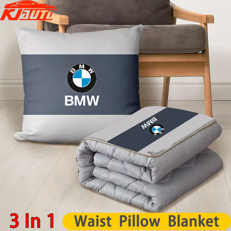 Multifnctional BMW รถผ้าห่มผ้านวมหมอนเอว Pad เครื่องปรับอากาศผ้านวมสําหรับ BMW G20 G30 G01 G02 G05 F48 F25 F15 F20 F30 F10 F45 E60 E90 E84 E85 E39 E46 Power