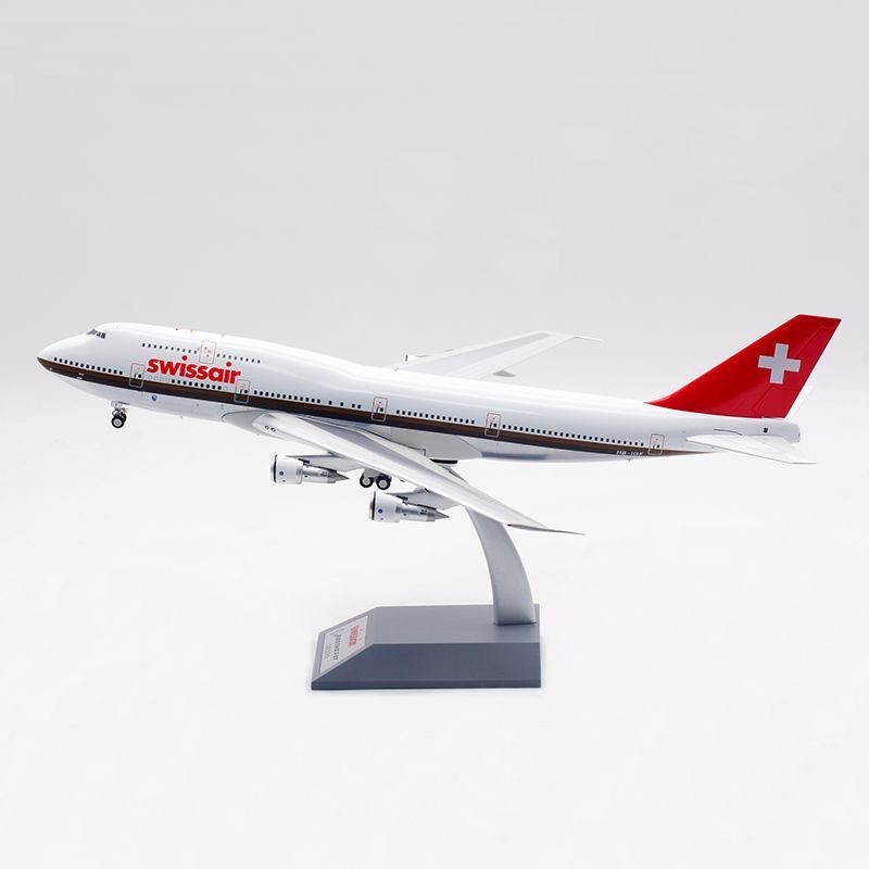 B-models 1: 200 Swiss Airlines Boeing 747-300 HB-IGF โมเดลเครื่องบินโลหะผสมขัดเงา