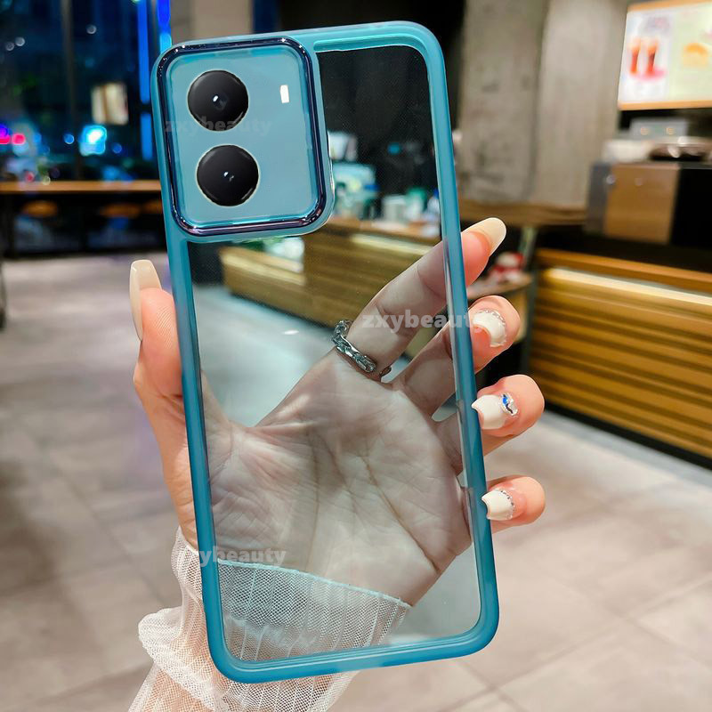 ปลอกสําหรับ Xiaomi POCO X7 Pro 5G 2025 เคสโทรศัพท์ Soft Clear Square Plated สําหรับ Mi POCOX7 X7Pro POCOX7Pro ซิลิโคนกรณีโปร่งใส