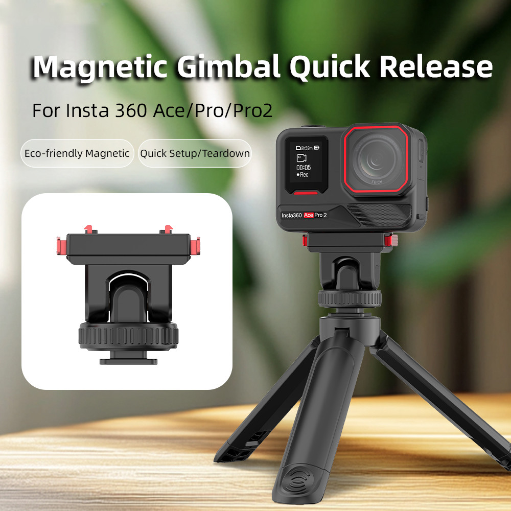 สําหรับ Insta360 Ace Pro 2 Magnetic Gimbal Quick Release ฐานรองเท้าเย็น Ace อะแดปเตอร์ขยายสําหรับ In