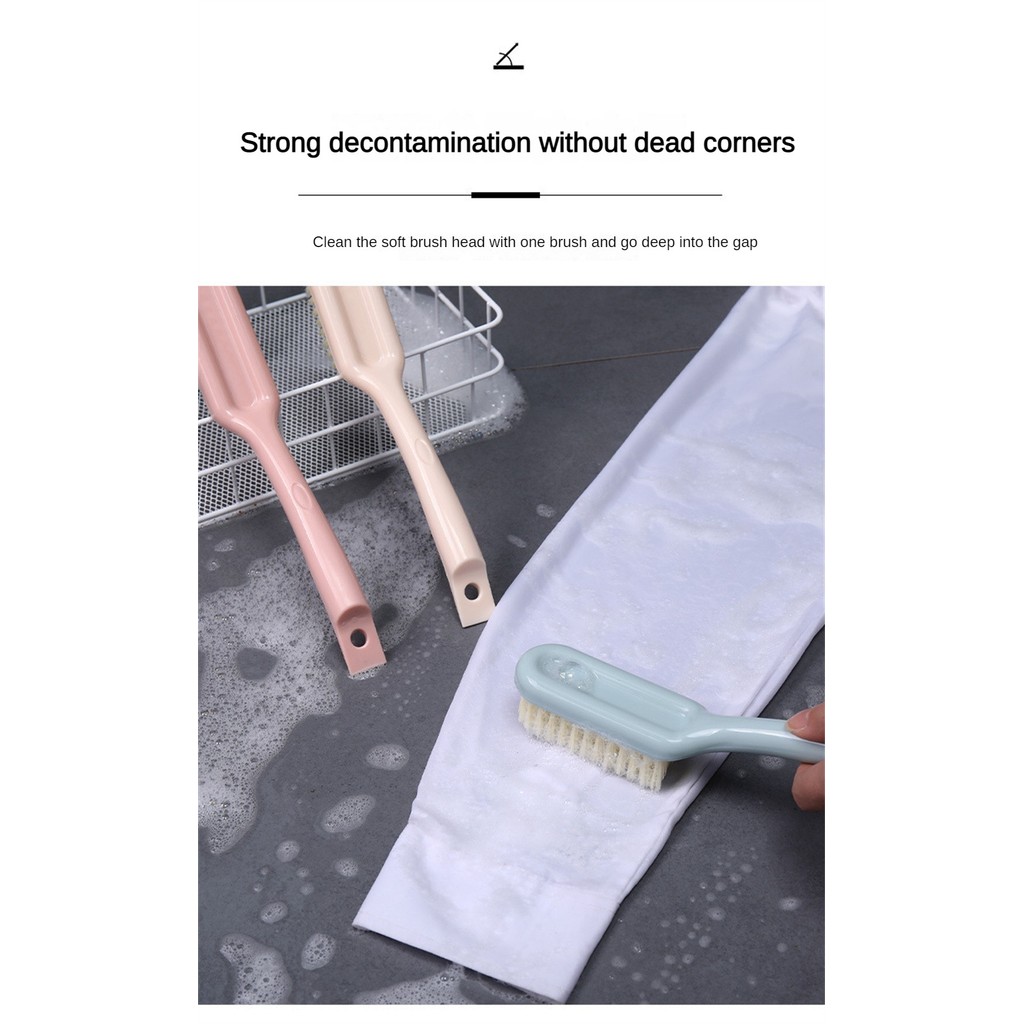 ด้ามยาวแปรงขัดขนนุ่มซักรีดเสื้อผ้ารองเท้าแปรงขัดรองเท้าแบบพกพาแปรงทําความสะอาดสําหรับห้องครัวห้องน้ํา - รูปที่ 7