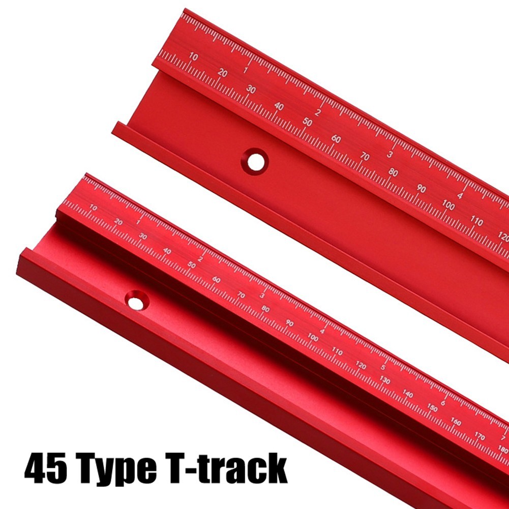 ราง T-Track โลหะผสมอลูมิเนียม 45-Type สําหรับเราเตอร์โต๊ะ