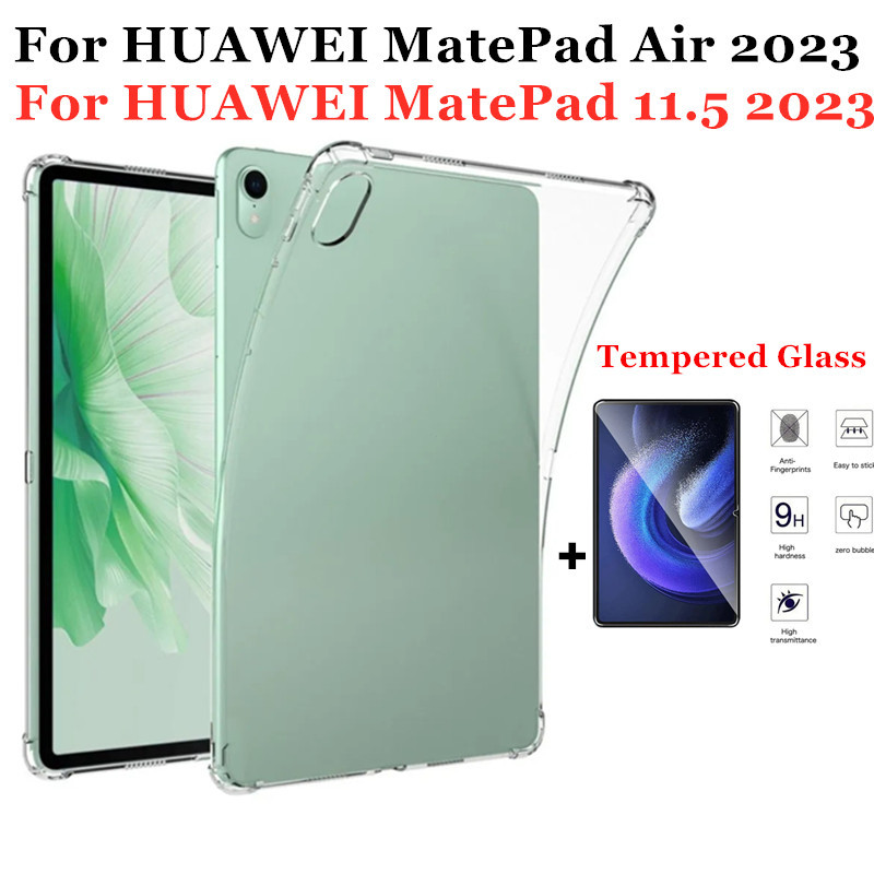 โปร่งใสแท็บเล็ตสําหรับhuawei MatePad 11.5 2023 Mate Pad Air 11.5 นิ้วซิลิโคนนุ่มกรณีBTK-W00 BTK-AL09