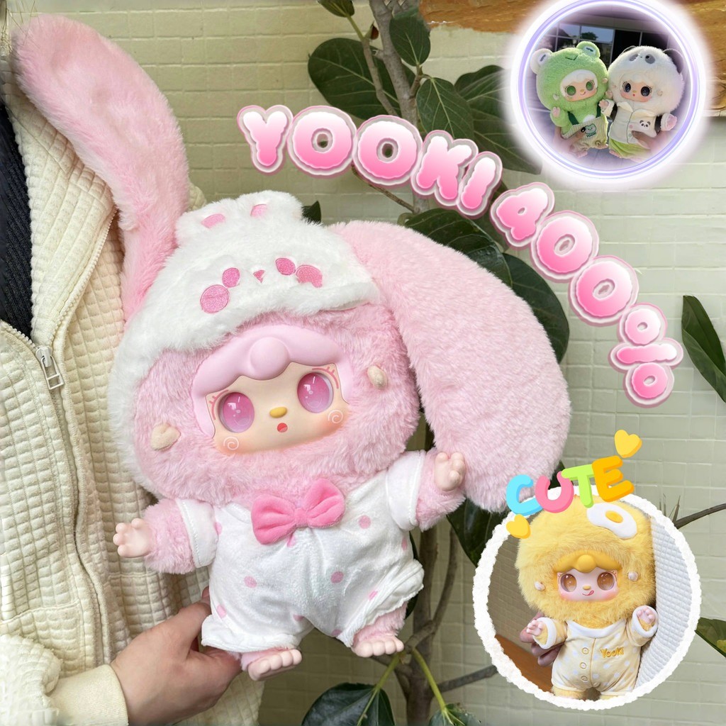 ของแท้ 100% Yooki 400% ตุ๊กตา ตุ๊กตาสุดน่ารักน่ารักของขวัญวันเกิด การตกแต่ง Blind box