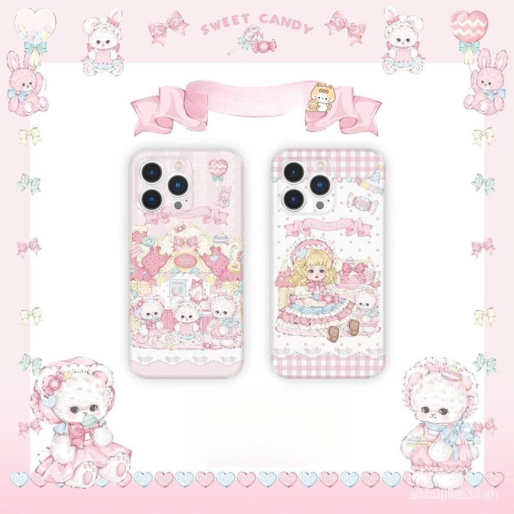 เคสโทรศัพท์ Apple 15/14/13promax บ้านขนมเด็ก หวานและน่ารัก 12/11 เคสนิ่ม xr/xs JMAG GSUC