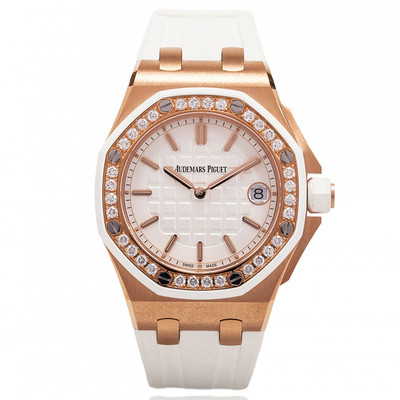 รุ่นยอดนิยม Audemarswe _ Piguetae AP Royal Oak Offshore Watch นาฬิกาผู้หญิง Rose Gold Watch 67540OK