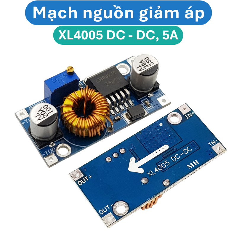 วงจรไฟฟ้าลดแรงดันไฟฟ้า 5A XL4005 DC - DC
