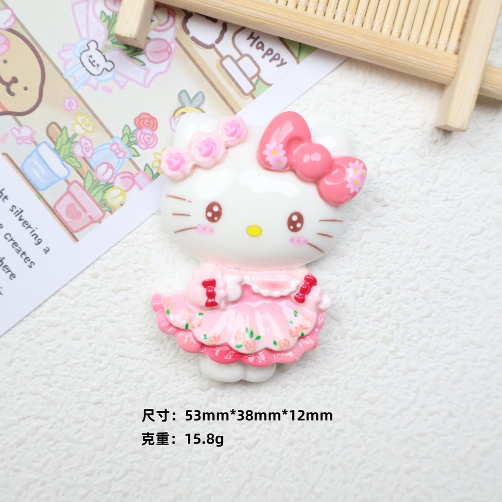 การ์ตูนการ์ดใหญ่น่ารัก Huahua Xiaoou DIY ครีมกาว กิ๊บติดผม ตู้เย็นสติกเกอร์ พวงกุญแจ อุปกรณ์เสริม - รูปที่ 6