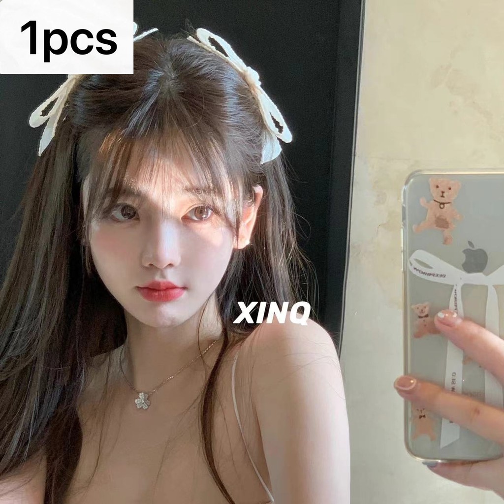 Niche Bow Duckbill Clip 2025 แฟชั่นน่ารัก ด้านข้าง Bangs Clip