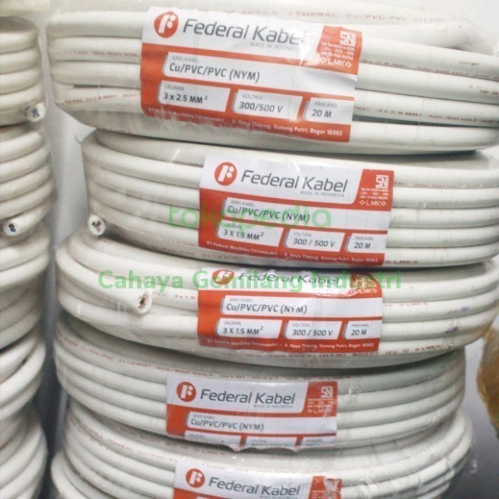 สาย Federal NYM 3x1.5mm2 20 เมตร