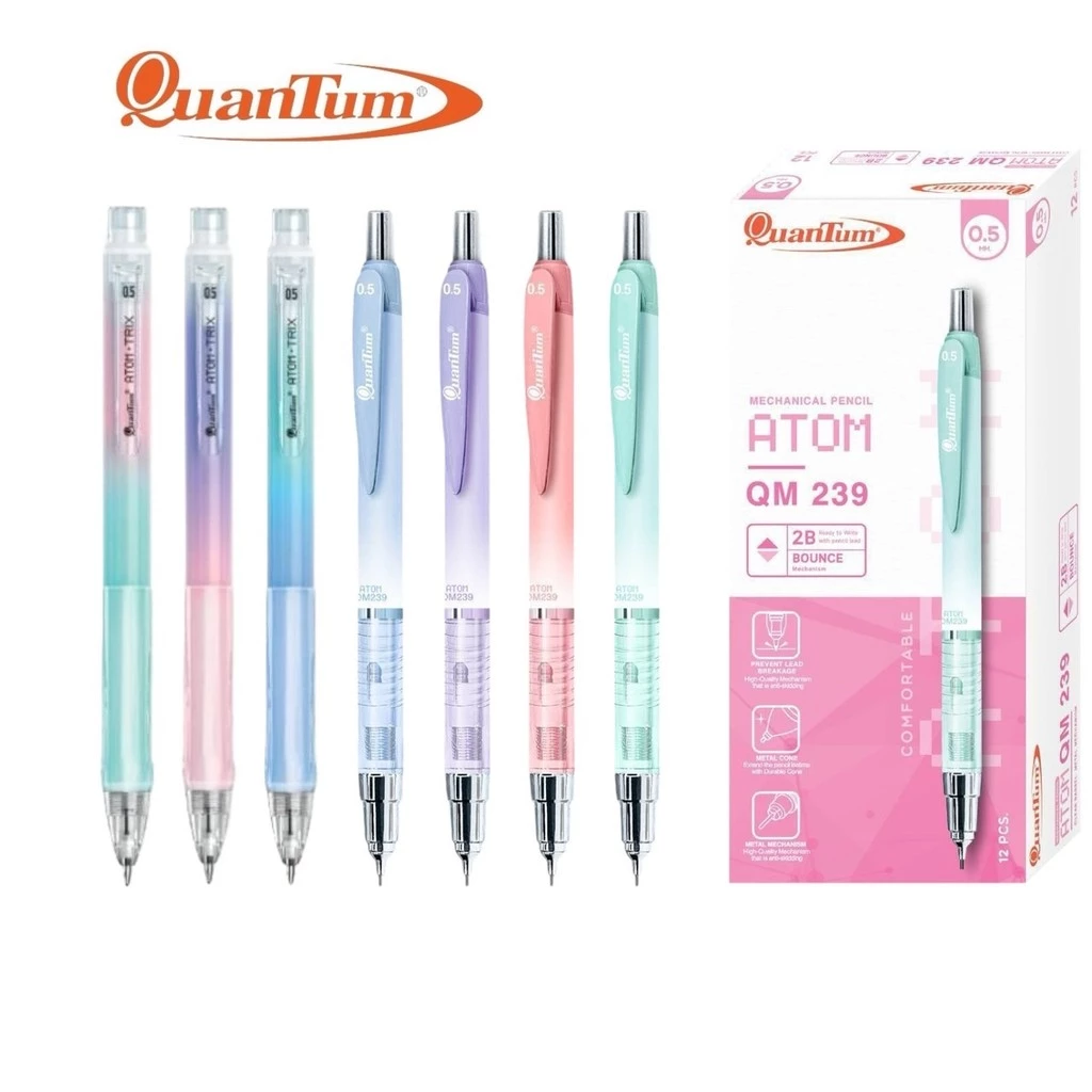 ดินสอกด ควอนตั้ม Quantum ATOM ขนาด 0.5 มม