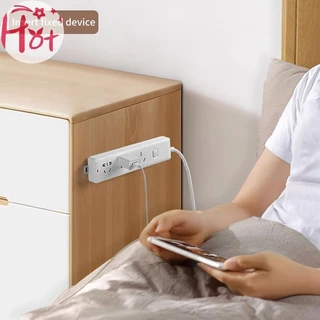 GE ติดผนังปลั๊กผู้ให้บริการสติกเกอร์ ต่อย-ฟรี บ้าน ตัวเอง-กาว ซ็อกเก็ตผู้ให้บริการสายลวดออแกไนเซอร์รางปลั๊กผู้ถือสี่เหล