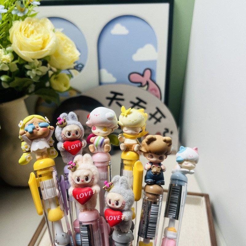 ปากกาหมุนเม็ดบีบ ชุด DIY ✨ ของเล่นโต๊ะสตู๊ลแก้เบื่อ + ด้ามจับสำหรับเขียนการบ้าน
