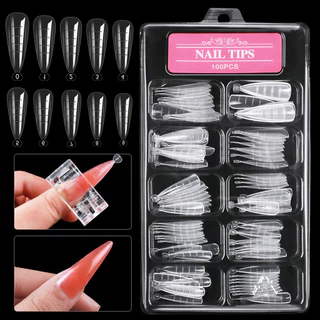 Nail Art Nail Mold Crystal Extension Paperless Retaining Rapid Phototherapy Extension Nail Tablets 60/100 เม็ด Pack
