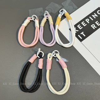 🌟Bov🌟สำหรับ iPhone VIVO OPPO Xiaomi กรณีโทรศัพท์ Lanyard สไตล์ Instagram โทรศัพท์มือถือ ลูกปัดหัวเข็มขัด-HLGS1