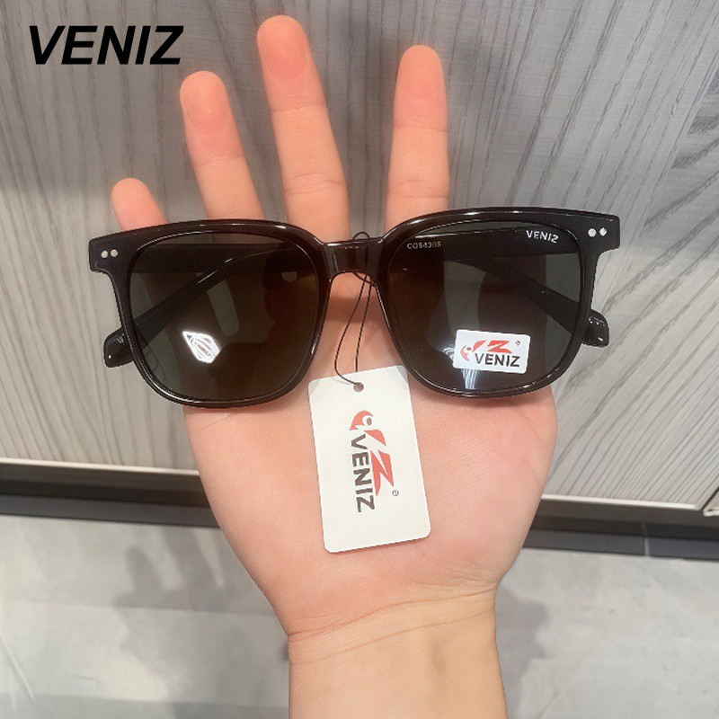VENIZ แว่นกันแดด unisex ต้นฉบับ UV400 สีดำ เหมาะสำหรับทั้งชายและหญิง ราคา ถูกที่สุด ดีลบีเคเค แกลเลอรีภาพที่ 9