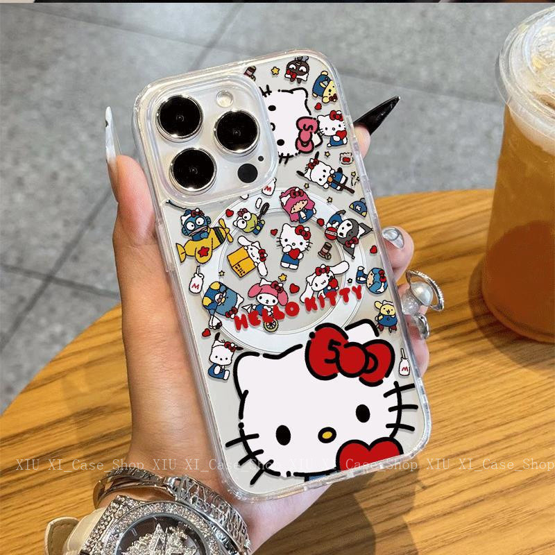 💕Noan💕เหมาะสำหรับ เคสไอโฟน16PROMAX iPhone15PRO 15PROMAX 14PROMAX 13,12,11 XS XRดูดแม่เหล็ก กรณีโทรศั