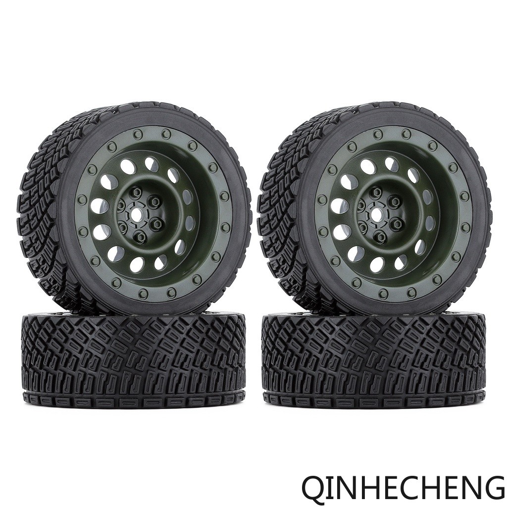 ยางและล้อพลาสติก 4 ชิ้นสําหรับ HSP HPI 1:10 รถออฟโรด / Wltoys 144001