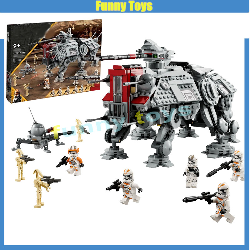 75337,AT-TE Walker,บล็อกตัวต่อ,1082+/PCS,9/มินิ,ของขวัญของเล่นสําหรับเด็กผู้ชาย