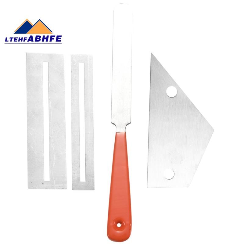 สแตนเลสกีตาร์ Fret File + Fret Rocker Level + Fingerboard Protector กีตาร์ Luthier เครื่องมือ