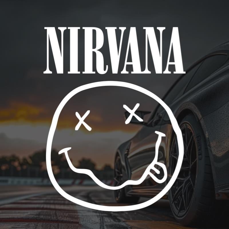 สติ๊กเกอร์ติดรถ NIRVANA วง NIRVANA Unplugged Rock Band ขยะ Rock Hollow Garland สติ๊กเกอร์