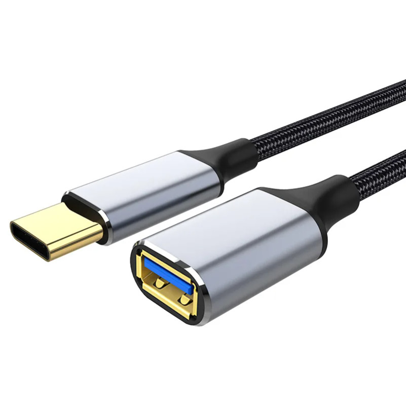 Type-c ถึง USB 3.0 สายอะแดปเตอร์ OTG สายเคเบิลข้อมูลความเร็วสูงชายกับหญิงสายไฟสําหรับแป้นพิมพ์แล็ปท็อปเมาส์รถ