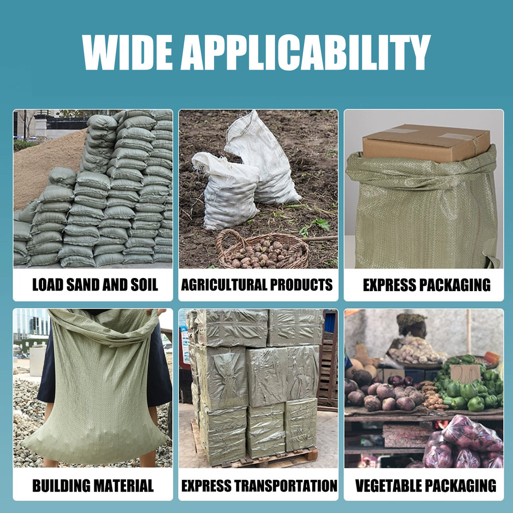 ถุงทรายเปล่าสําหรับงานหนัก-ถุงผ้าทอพลาสติกแบบใช้ซ้ําได้-ถุงจัดส่งทอสําหรับโลจิสติกส์ - รูปที่ 6