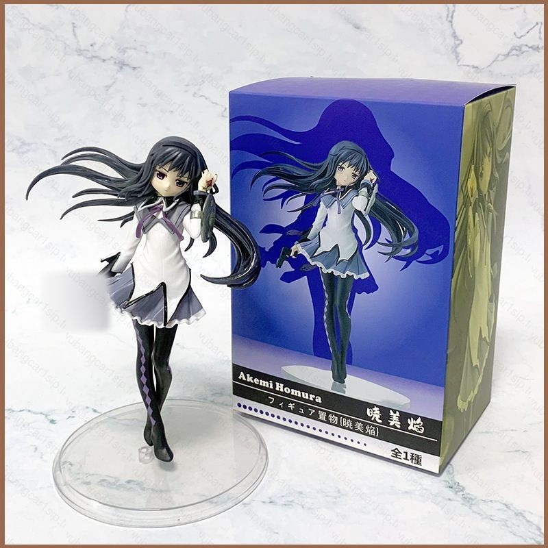 Puella Magi Madoka Magica Action Figure Akemi Homura Theatrical รุ่นตุ๊กตาของเล่นเครื่องประดับ