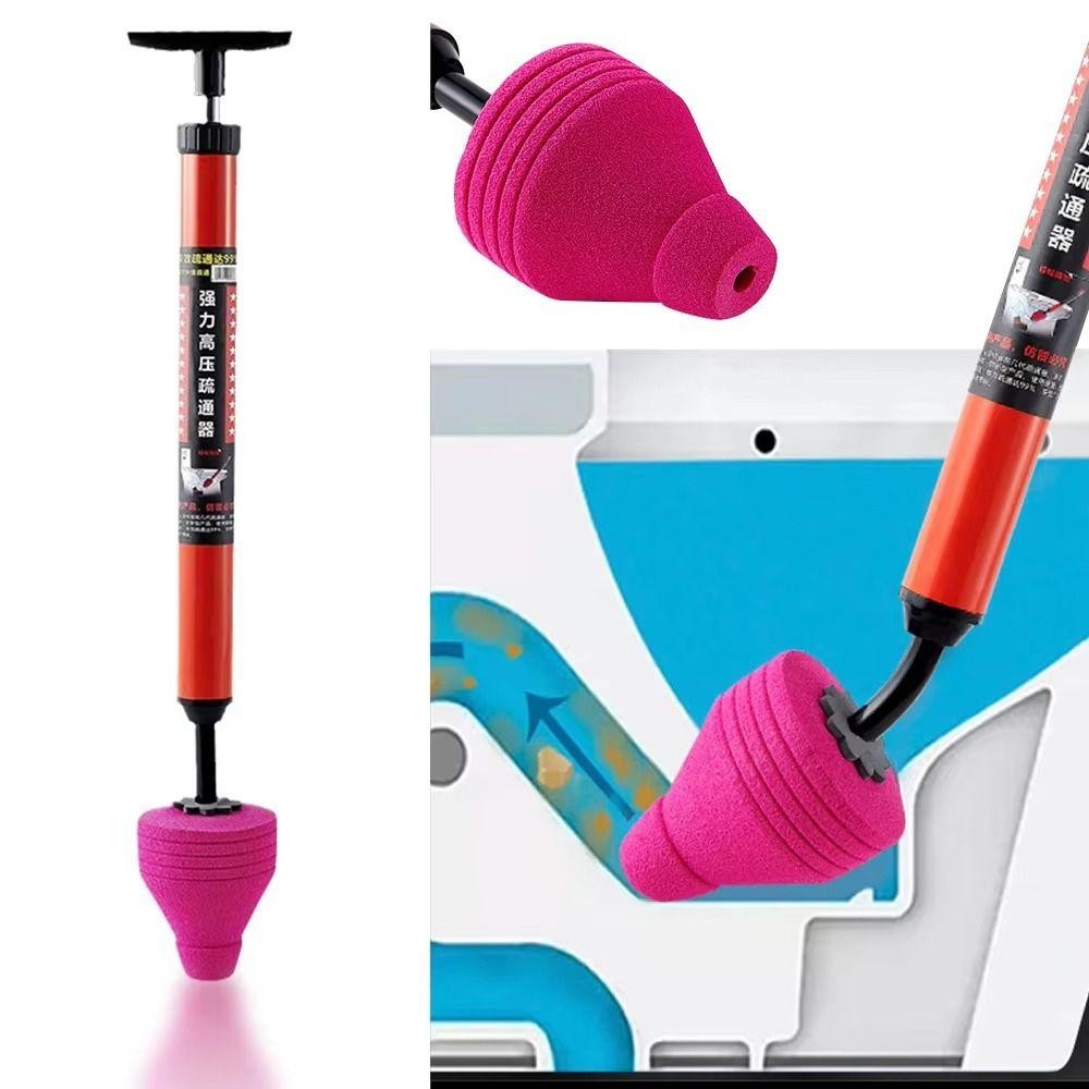 NIUYOUJS แรงดันสูงห้องน้ํา Unclogger, เครื่องมือห้องน้ํา Unblocking High Pressure Toilet Plunger สําหรับ Unblocking Pipe Clog - รูปที่ 3