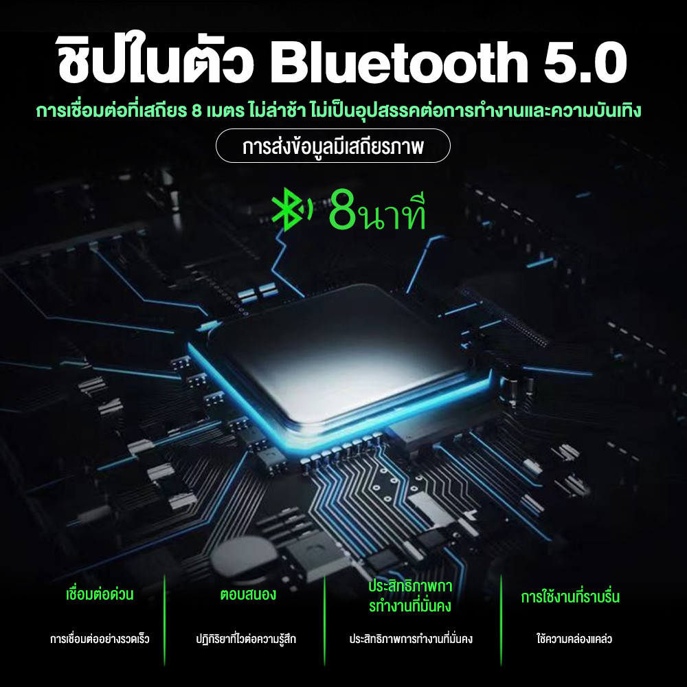 คีย์บอร์ดภาษาไทย คีย์บอร์ด Bluetooth คีย์บอร์ดไร้สาย พกพาสะดวก รองรับ IOS/Android/Windows7 โหมด 2 สี ไร้สา