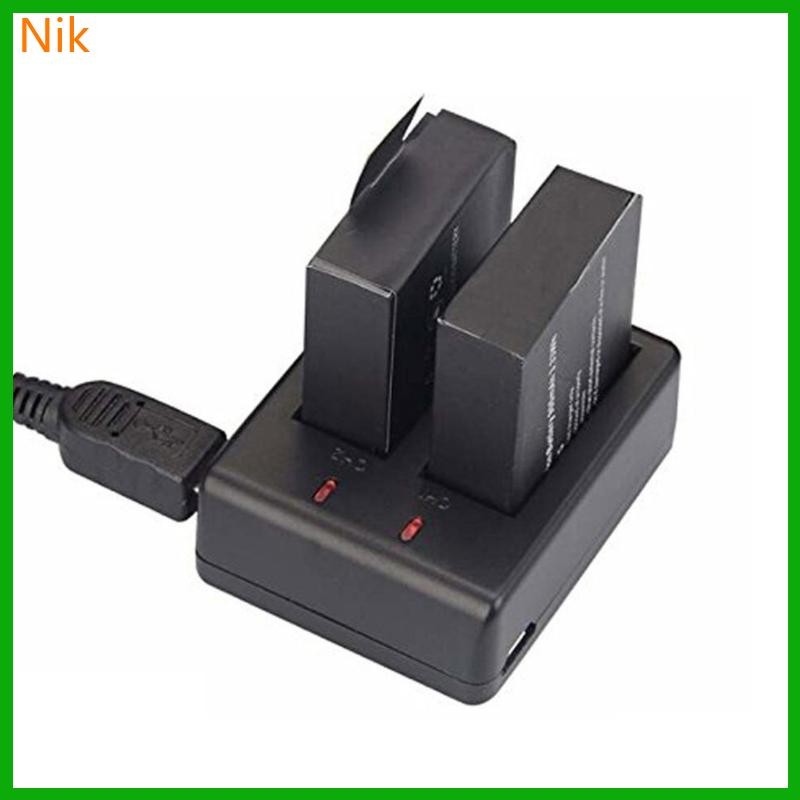 บ.น.น.ค. เครื่องชาร์จที่มีประสิทธิภาพสําหรับ EKEN SJ4000 H9R Action Camera Charge