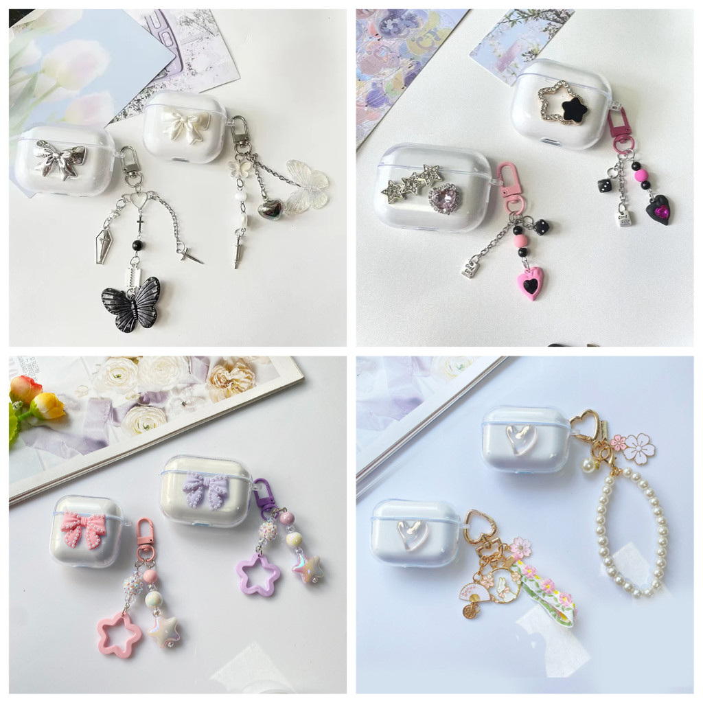 สําหรับrealme buds T100 T110 T310 T300 T01 ฝาครอบจี้หรูหราซิลิโคนโปร่งใสหูฟังสําหรับRealme buds T310