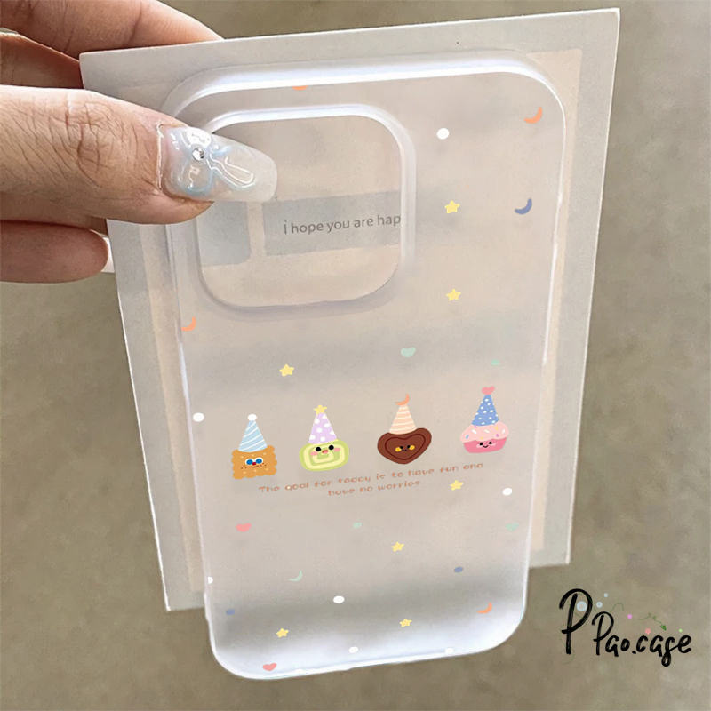 สัตว์การ์ตูนน่ารักเข้ากันได้เคสไอโฟน 11 13 XR 15 12 14 Pro Max 15 14 Pro 7 8 15 Plus X XS MAX SE 2020 สีสันวงกลมจุดเคส