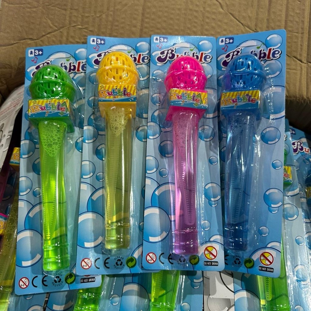 (ขายส่ง6ชิ้น) ของเล่นเป่าฟอง เป่าฟองสบู่ ไมโครโฟนเป่าฟอง No.10802