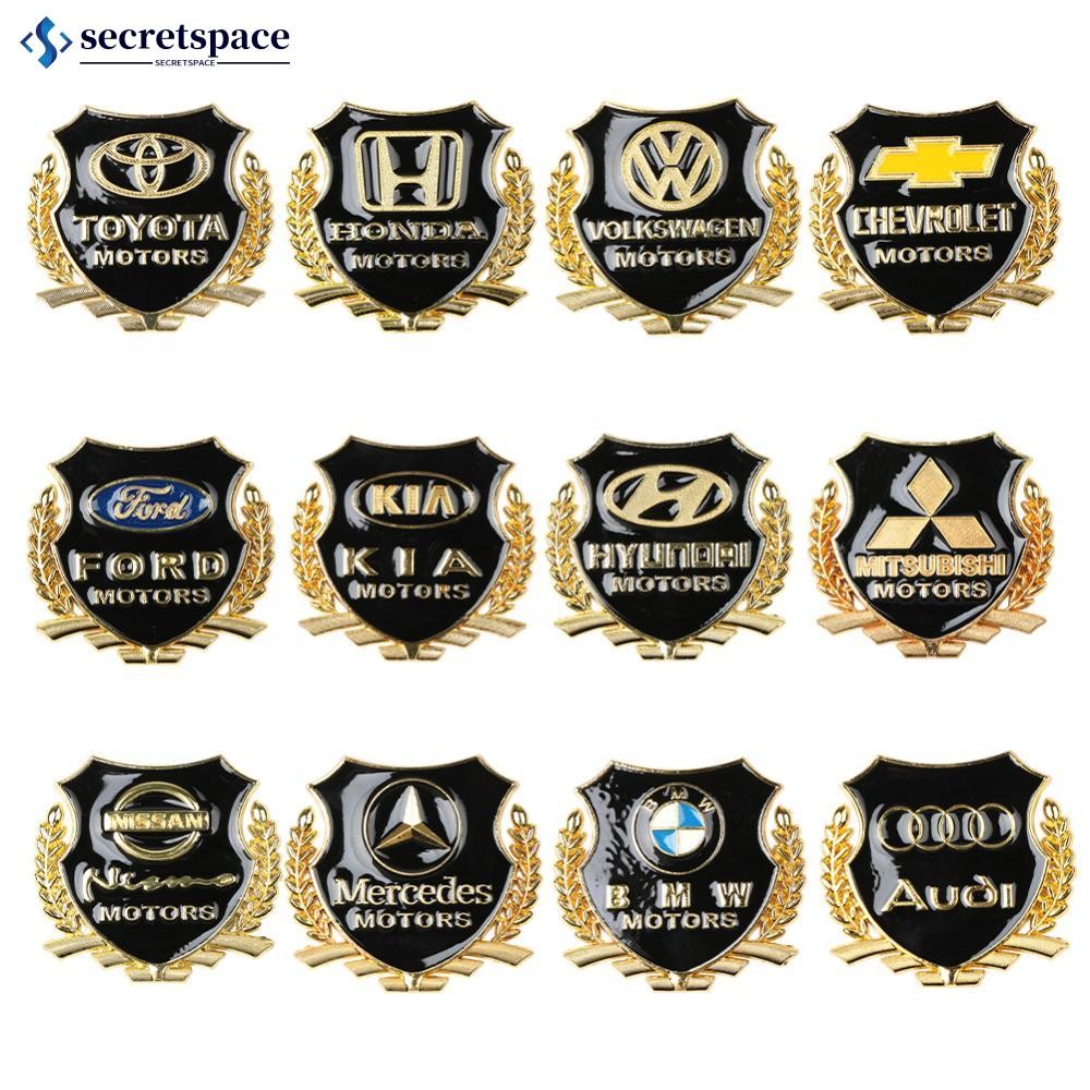 Secretspace 3D โลหะรถ VIP มอเตอร์สัญลักษณ์ Badge Decal Trunk สัญลักษณ์ด้านหลัง Tailgate อุปกรณ์เสริมกาว Badge B7V5