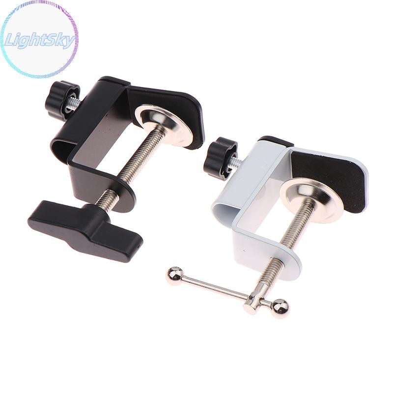 Lightsky Universal Clamp DIY อุปกรณ์คลิปโลหะคงที่สกรูผู้ถือกล้องขาตั้งสําหรับออกอากาศไมโครโฟนโคมไฟตั้งโต๊ะ Clamp TH