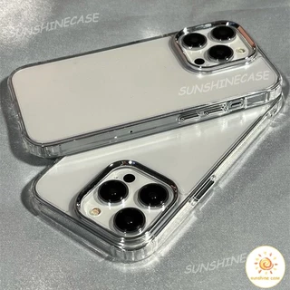 เคสโทรศัพท์กรอบโลหะใส เคสสำหรับไอโฟน 11 For iPhone 11 12 13 14 15 16Pro MAX X XS XR XS 6 7 8Plus SE2020 12mini case