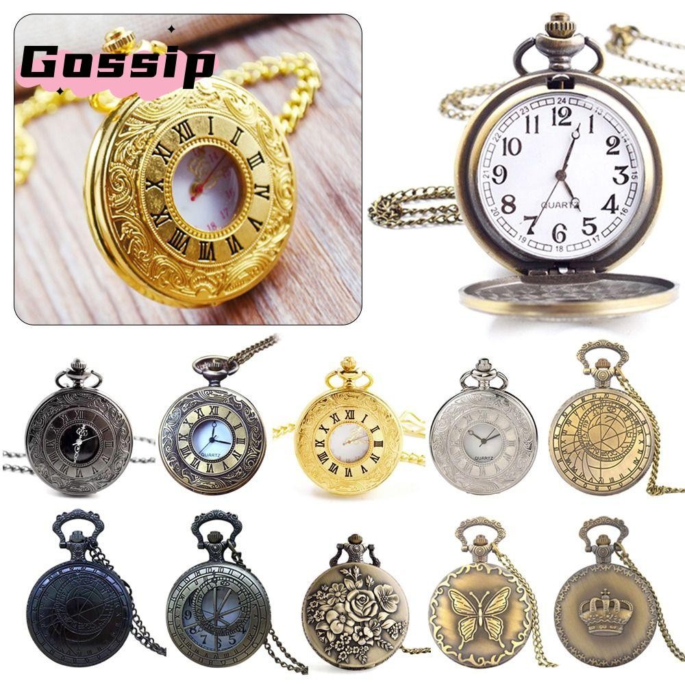 Gossip Pocket Flip Quartz พร้อมนาฬิกาพกสร้อยคอ