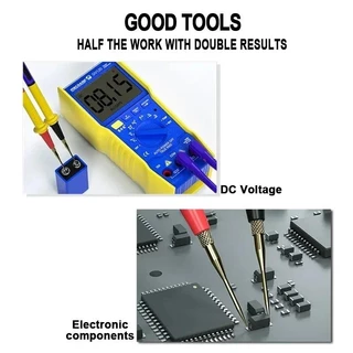 mechanic RP15 มัลติมิเตอร์ปากกา 1000V 20A สแตนเลสมัลติมิเตอร์แบบดิจิตอล Ultra Fine Point เข็ม Soft Test Probe